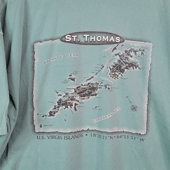 U.S. Virgin Islands St. Thomas Vintage Sun Faded Soft Cotton Tee Men's T-Shirt - Picture 12 of 16